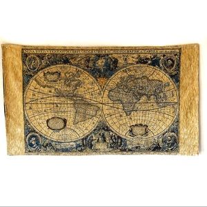 Old World Map Wall Hanging Tapestry Decor Art